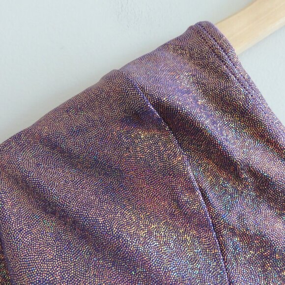 FREEDOM RAVE WEAR Athena New York Bodysuit in Pink Metallic Festival Size XS NWT - Picture 3 of 16